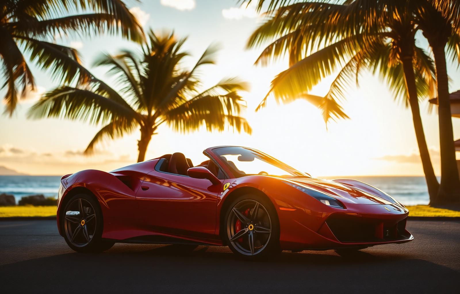 Luxury sports car in Costa Rica
